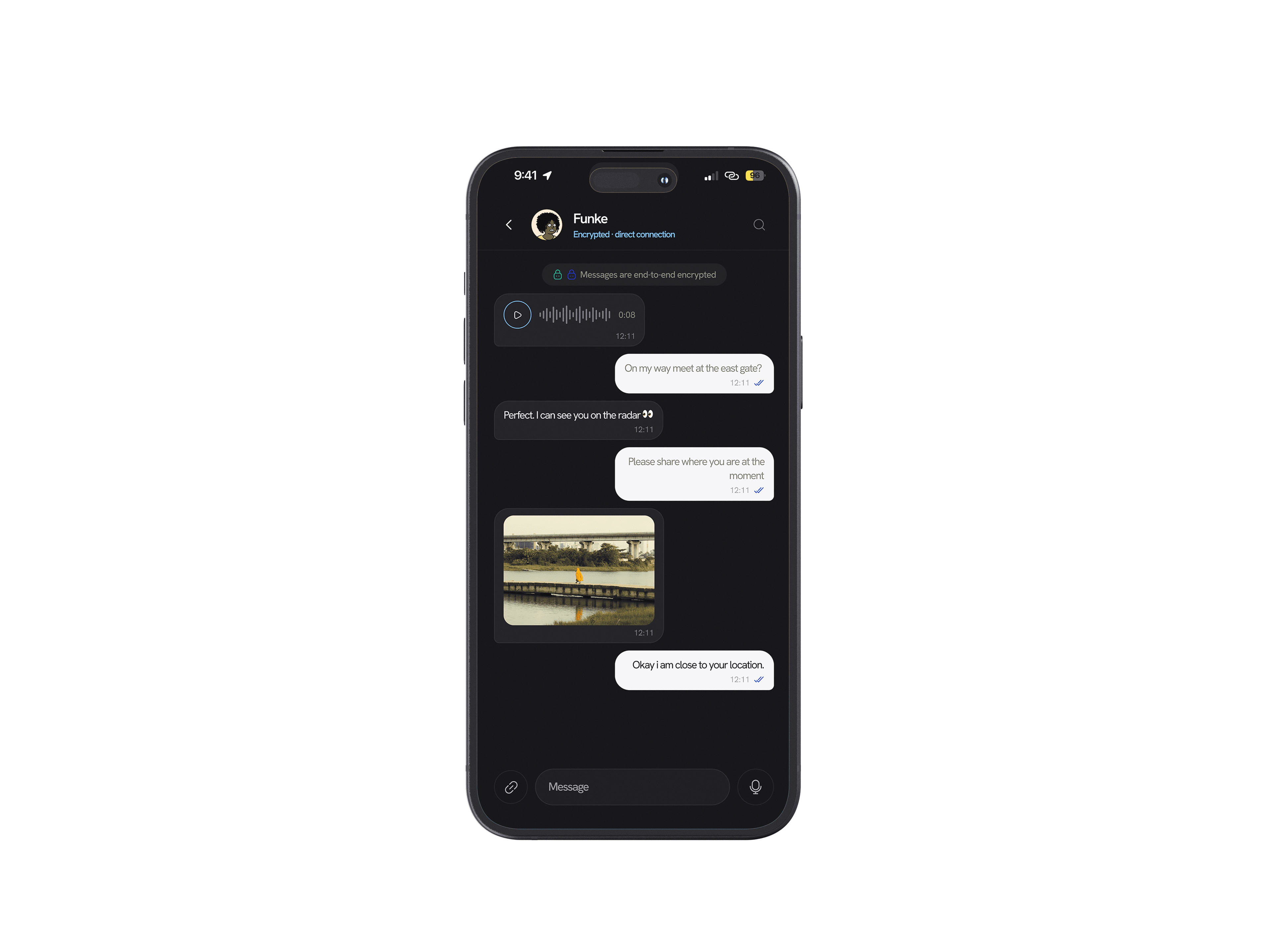 Hopper message screen